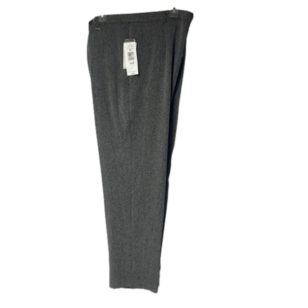 Women’s Tanjay black tweed 18 R pants comfort control fit new with tags